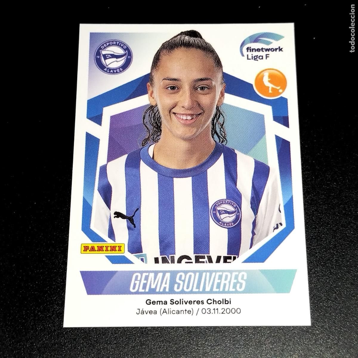 Coleccionismo deportivo: N&ordm; 61 GEMA SOLIVERES DEPORTIVO ALAVES CROMOS FINETWORK LIGA F FEMENINA PANINI 2022 2023 22 23