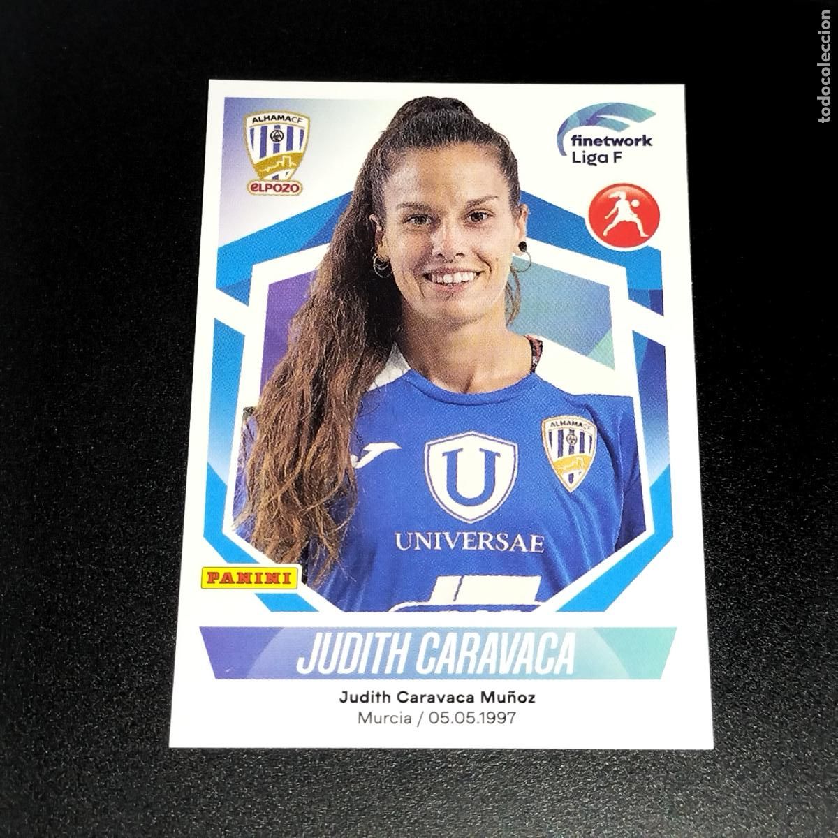 Coleccionismo deportivo: N&ordm; 71 JUDITH CARAVACA ALHAMA EL POZO CROMOS FINETWORK LIGA F FEMENINA PANINI 2022 2023 22 23
