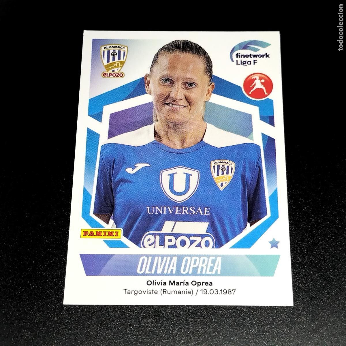 Coleccionismo deportivo: N&ordm; 73 OLIVIA OPREA ALHAMA EL POZO CROMOS FINETWORK LIGA F FEMENINA PANINI 2022 2023 22 23