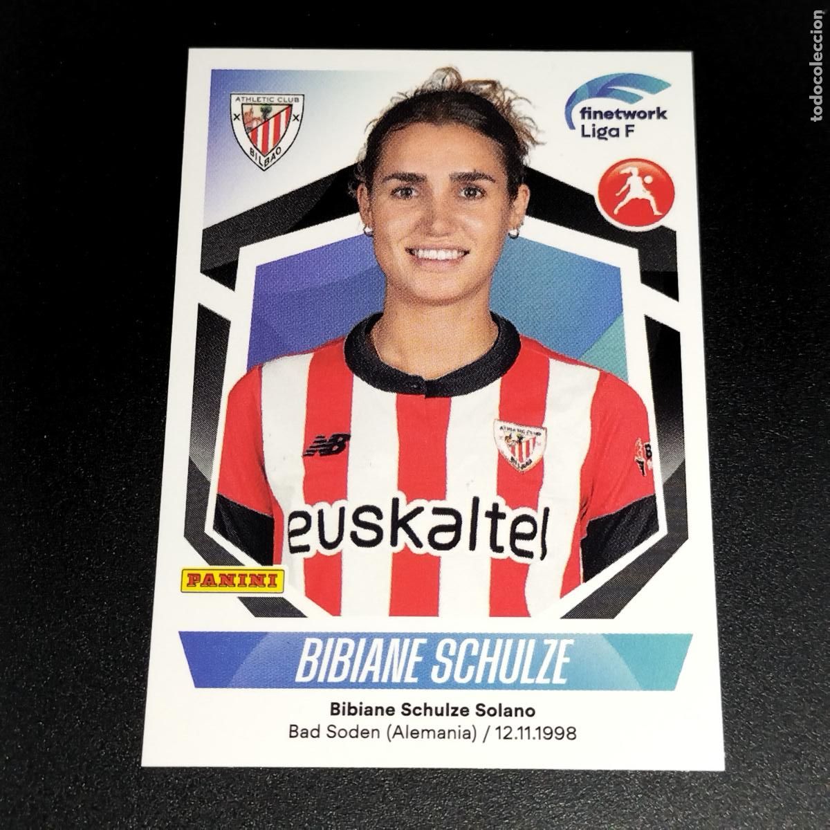 Coleccionismo deportivo: N&ordm; 90 BIBIANE SCHULZE ATHLETIC BILBAO CROMOS FINETWORK LIGA F FEMENINA PANINI 2022 2023 22 23