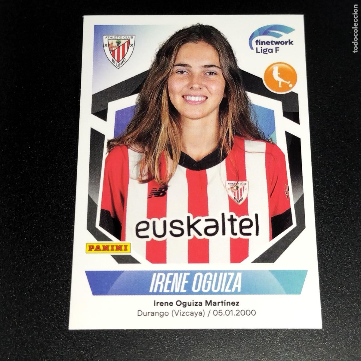 Coleccionismo deportivo: N&ordm; 95 IRENE OGUIZA ATHLETIC BILBAO CROMOS FINETWORK LIGA F FEMENINA PANINI 2022 2023 22 23