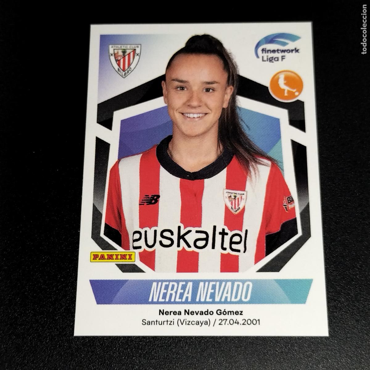 Coleccionismo deportivo: N&ordm; 96 NEREA NEVADO ATHLETIC BILBAO CROMOS FINETWORK LIGA F FEMENINA PANINI 2022 2023 22 23
