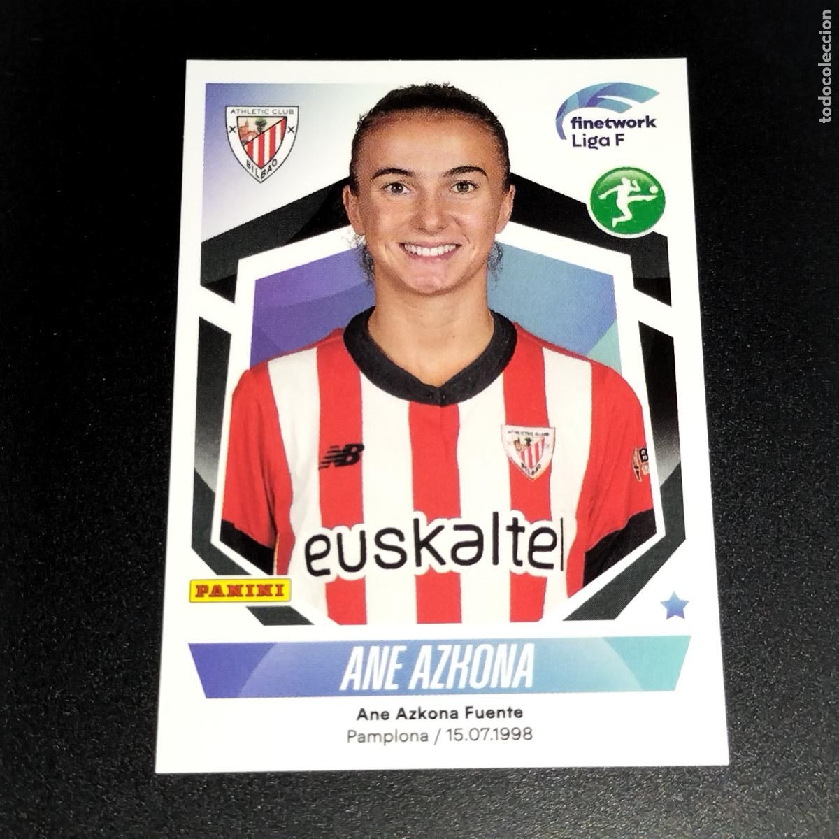 Coleccionismo deportivo: N&ordm; 98 ANE AZKONA ATHLETIC BILBAO CROMOS FINETWORK LIGA F FEMENINA PANINI 2022 2023 22 23