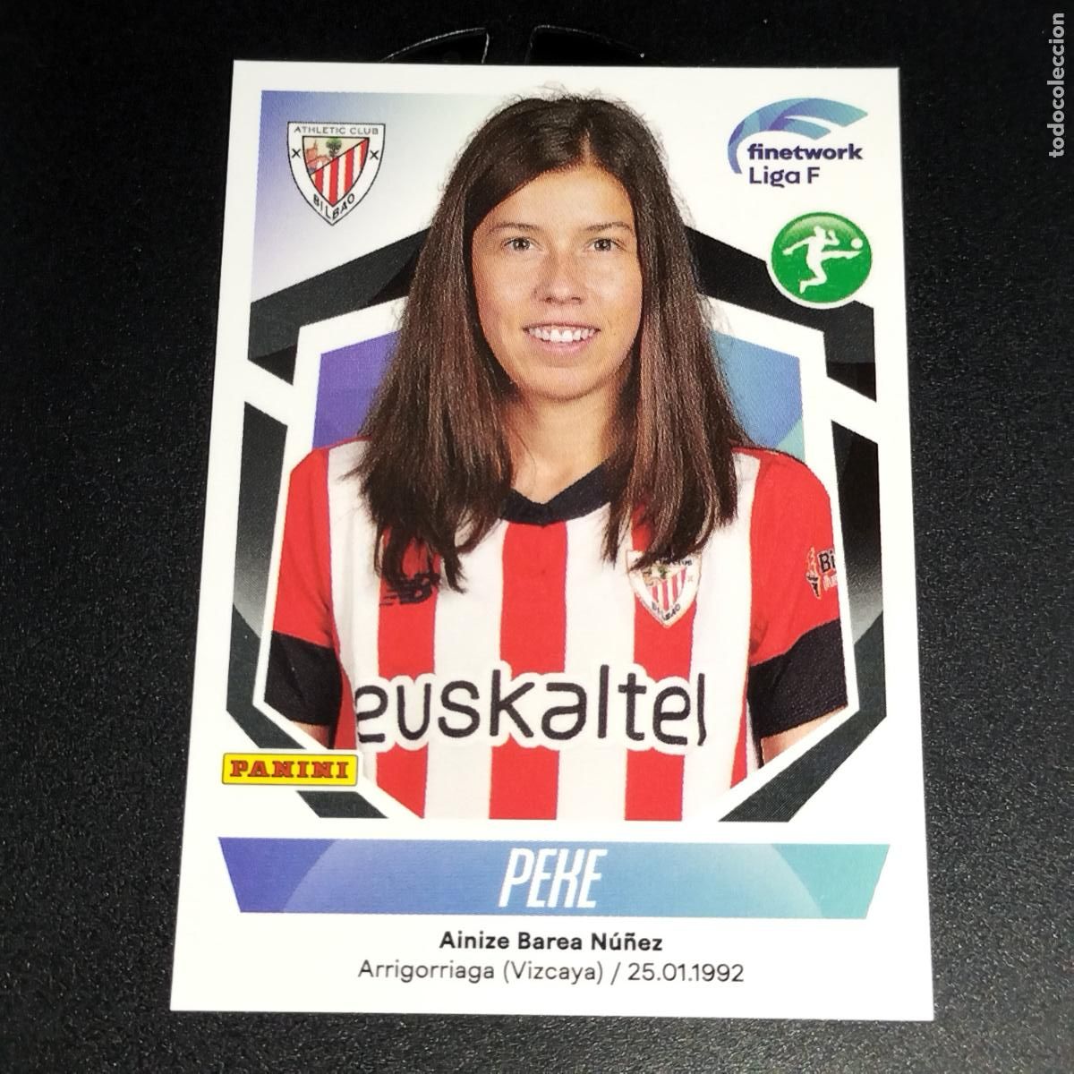 Coleccionismo deportivo: N&ordm; 99 PEKE ATHLETIC BILBAO CROMOS FINETWORK LIGA F FEMENINA PANINI 2022 2023 22 23