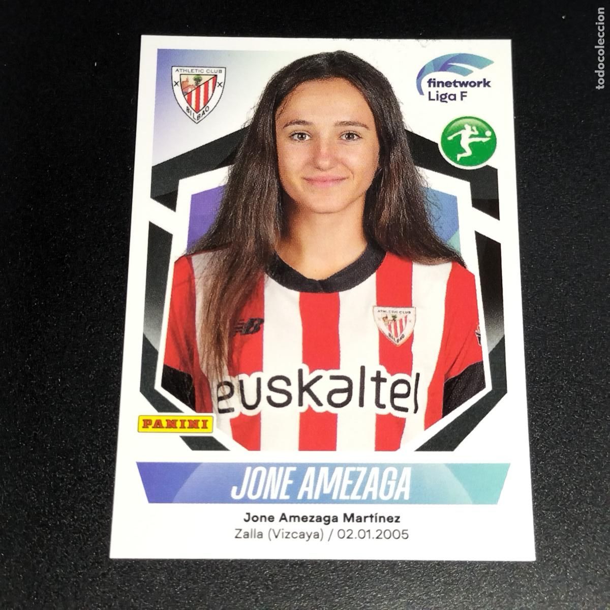 Coleccionismo deportivo: N&ordm; 100 JONE AMEZAGA ATHLETIC BILBAO CROMOS FINETWORK LIGA F FEMENINA PANINI 2022 2023 22 23