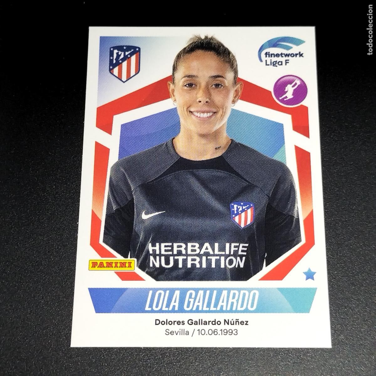 Coleccionismo deportivo: N&ordm; 102 LOLA GALLARDO AT ATLETICO DE MADRID CROMOS FINETWORK LIGA F FEMENINA PANINI 2022 2023 22 23