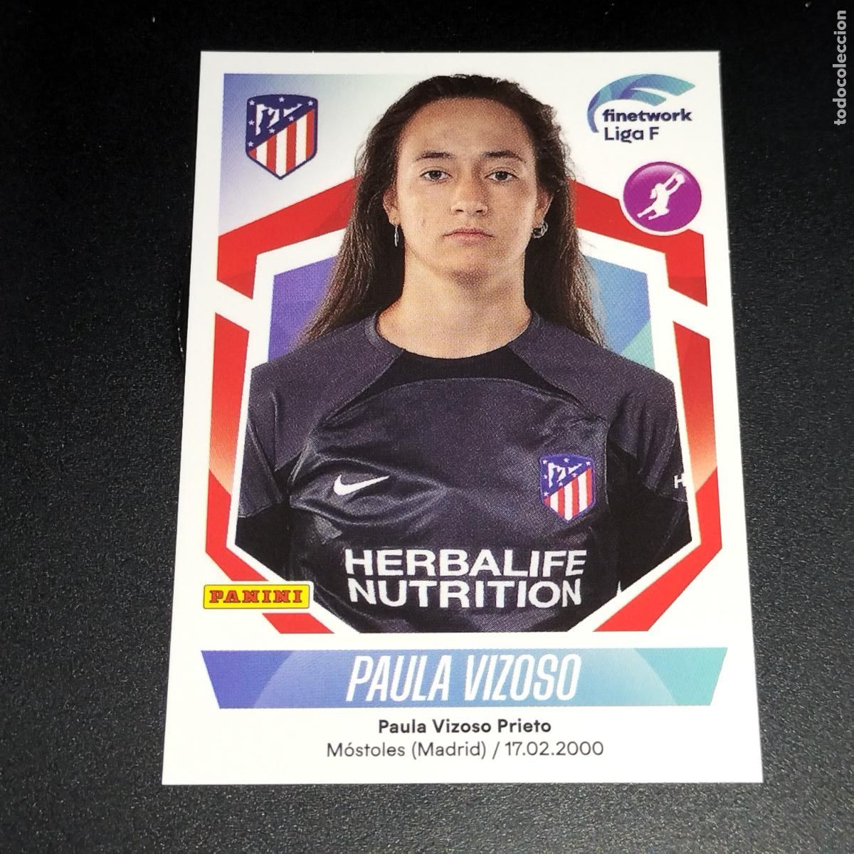 Coleccionismo deportivo: N&ordm; 103 PAULA VIZOSO AT ATLETICO DE MADRID CROMOS FINETWORK LIGA F FEMENINA PANINI 2022 2023 22 23