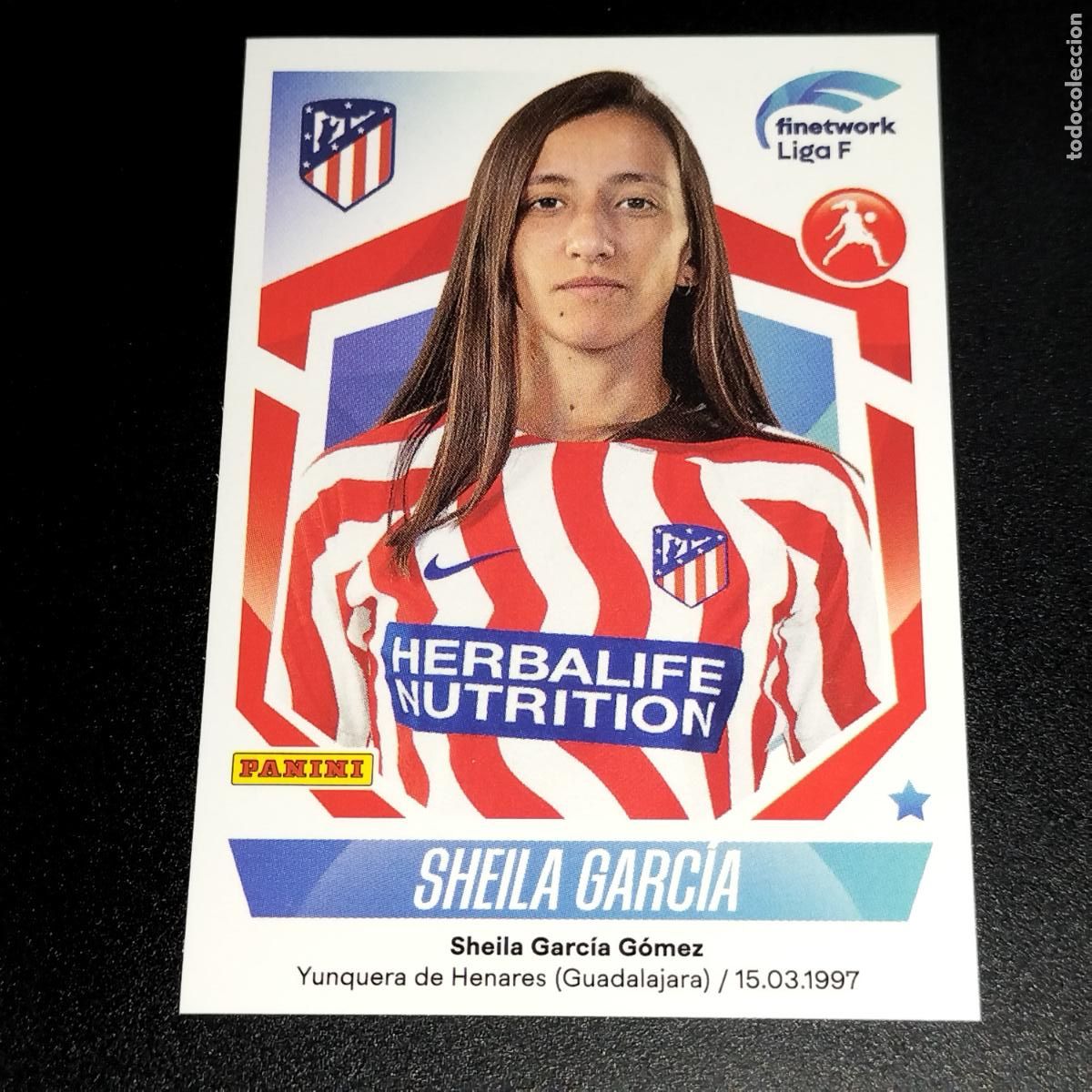 Coleccionismo deportivo: N&ordm; 104 SHEILA GARCIA AT ATLETICO DE MADRID CROMOS FINETWORK LIGA F FEMENINA PANINI 2022 2023 22 23