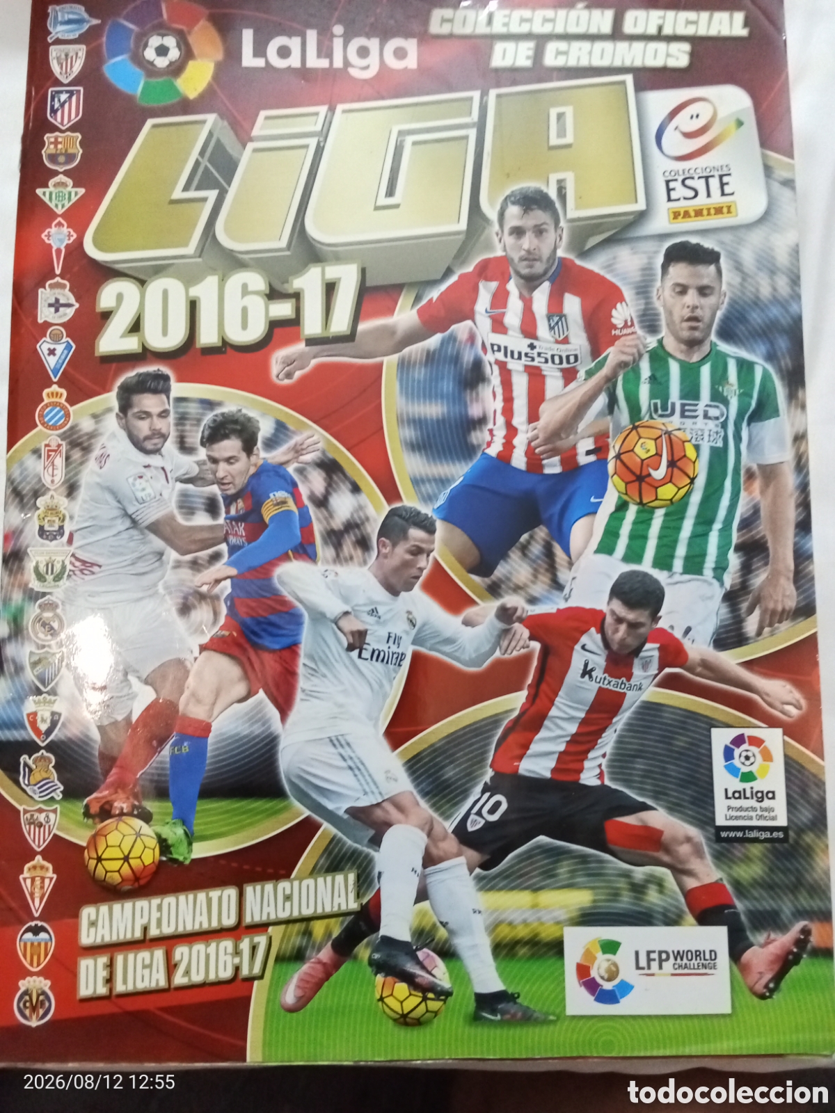 Collezionismo sportivo: &Aacute;lbum de cromos f&uacute;tbol de la liga 2016-2017 completo al 10%