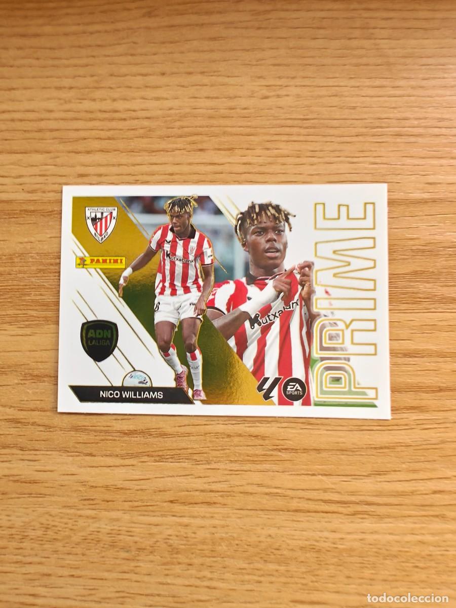 Coleccionismo deportivo: Nico Williams 10 Liga Este 25 26 Athletic Club Bilbao ADN La Liga Prime Sticker 2025 2026