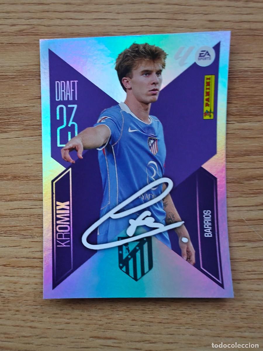 Coleccionismo deportivo: Barrios K3 Liga Este 25 26 Atl&eacute;tico de Madrid Draft 23 Kromix Sticker 2025 2026
