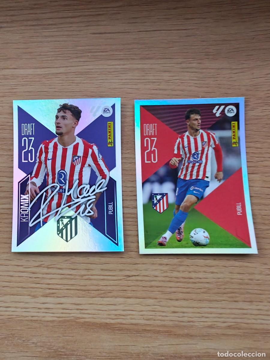 Coleccionismo deportivo: Pubill 19 K19 Liga Este 25 26 Atl&eacute;tico de Madrid Draft 23 Kromix Sticker 2025 2026