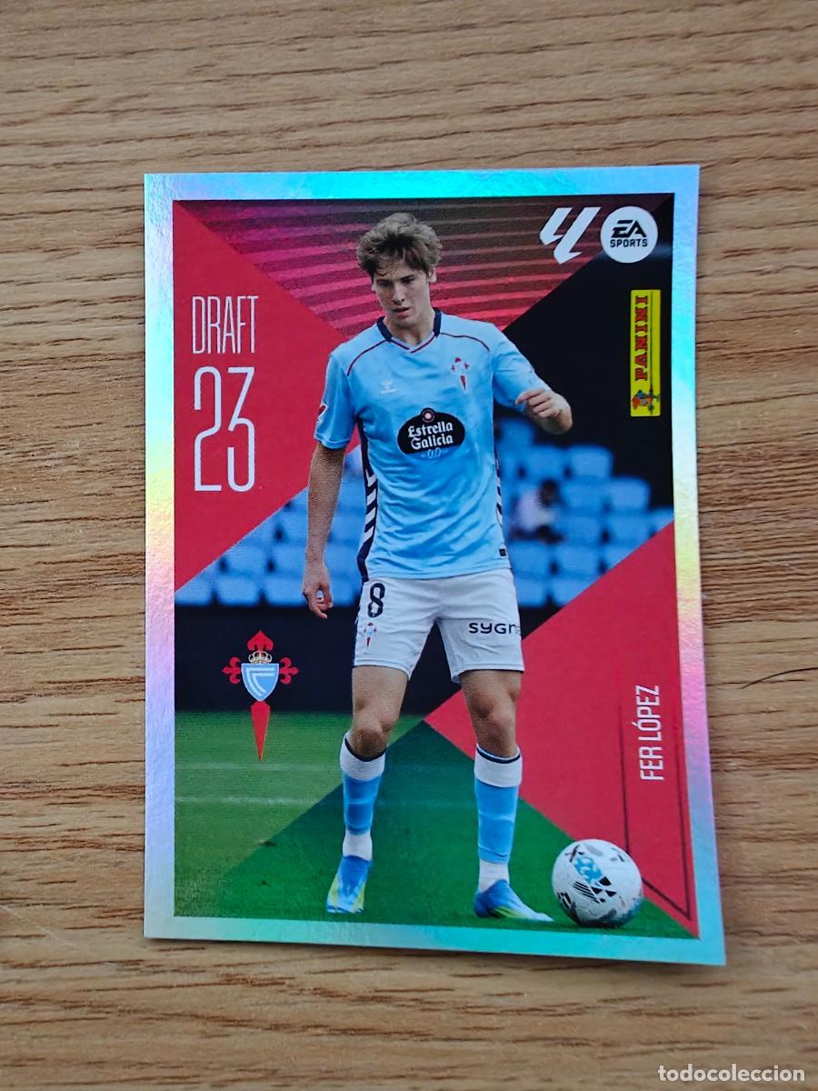 Coleccionismo deportivo: Fer L&oacute;pez 7 Liga Este 25 26 RC Celta Draft 23 Sticker 2025 2026