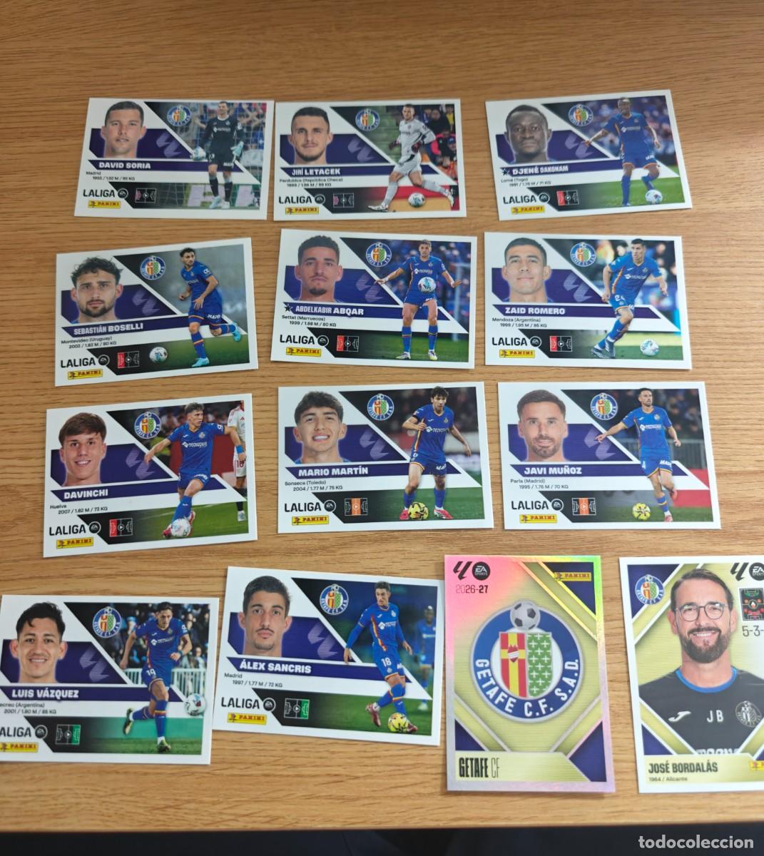 Coleccionismo deportivo: Lote 13 Cromos Liga Este 26 27 Getafe CF 2026 2027