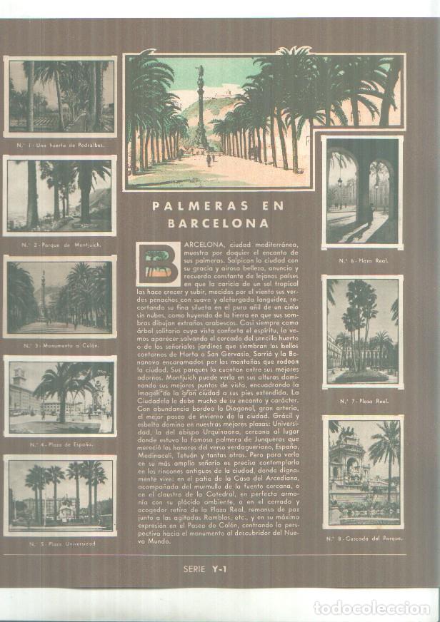 Coleccionismo deportivo: Cromos: Gallina Blanca: Palmeras en Barcelona + El ni&ntilde;o rural -