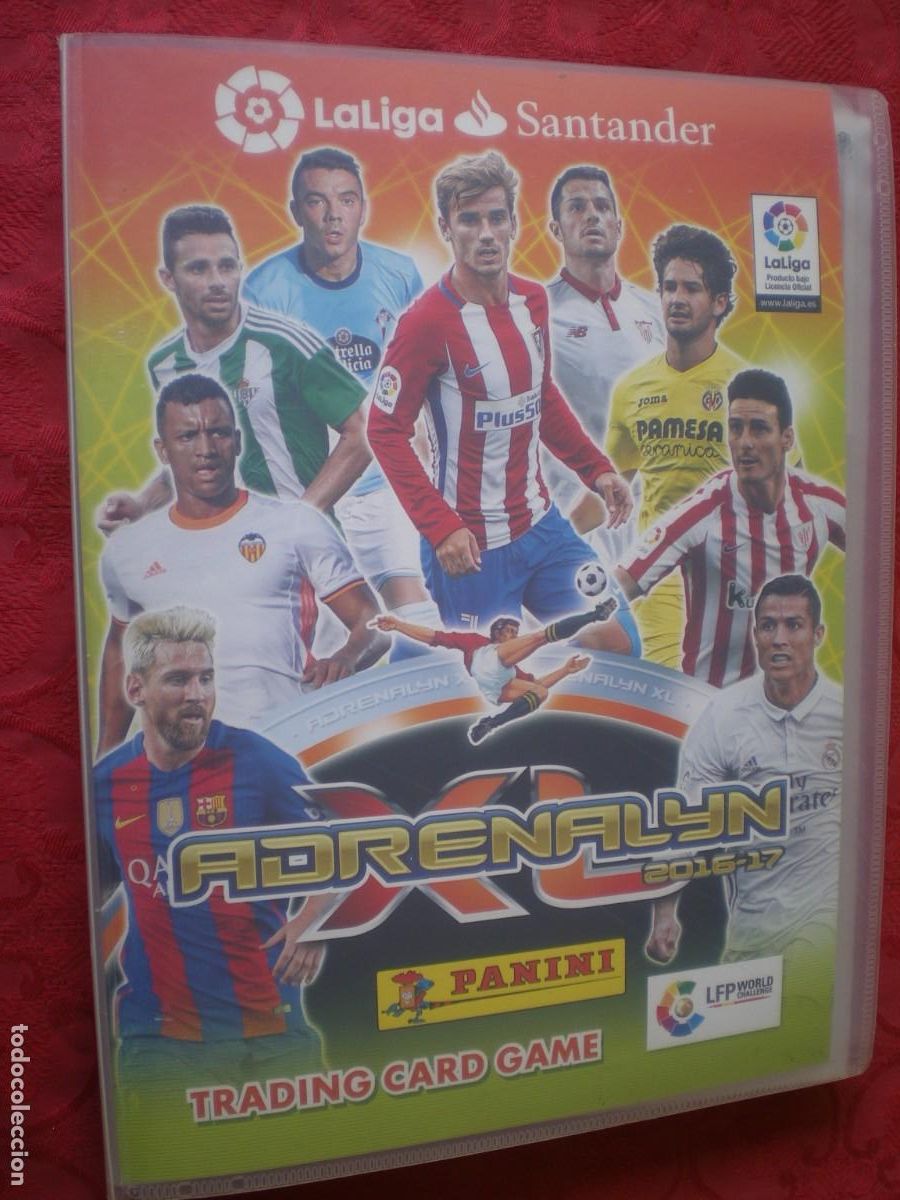 Coleccionismo deportivo: ADRENALYN XL 2016 17. PANINI. ALBUM ARCHIVADOR + 220 CROMOS FICHAS.