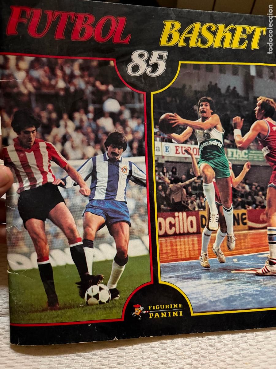 Coleccionismo deportivo: &Aacute;lbum f&uacute;tbol basket incompleto