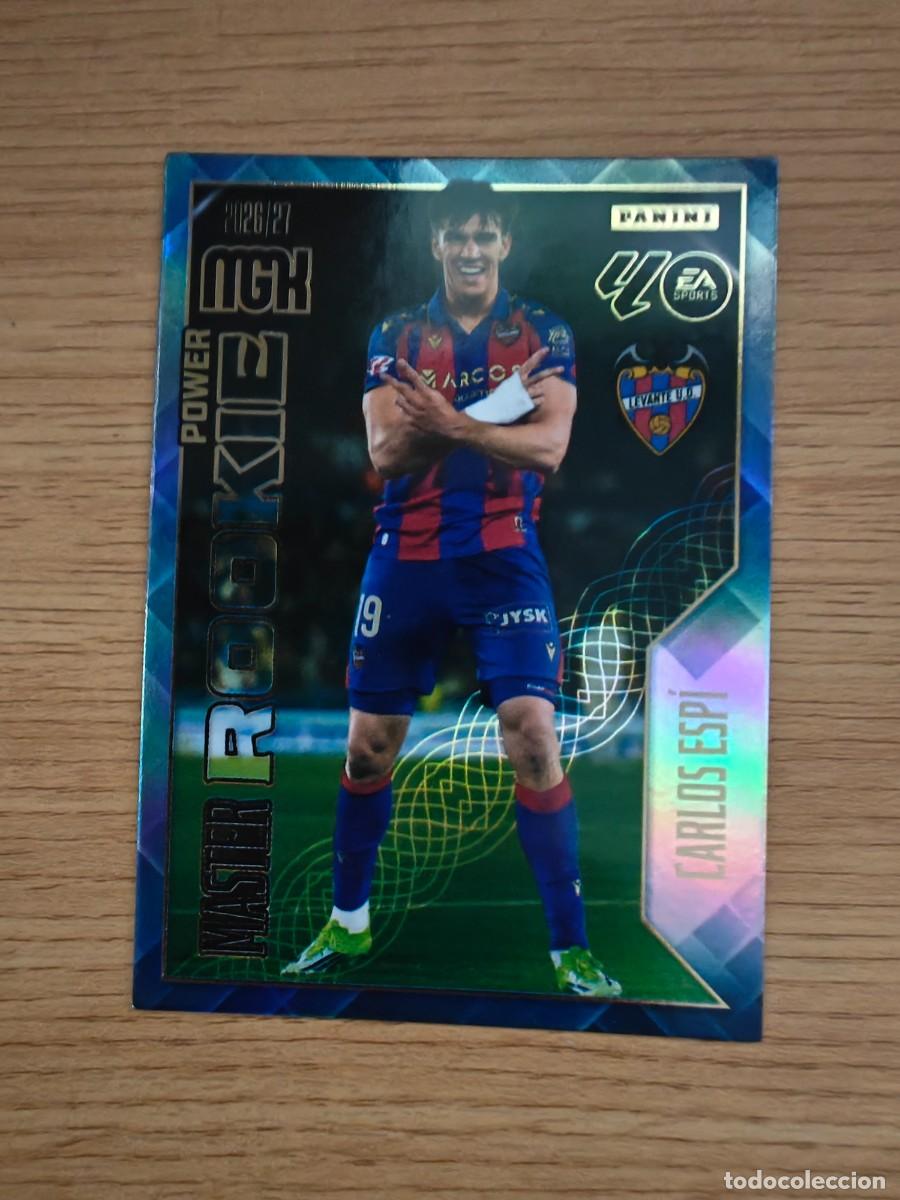 Coleccionismo deportivo: Carlos Esp&iacute; 408 P Megacracks 26 27 Master Rookie Power Paralela UD Levante 2026 2027