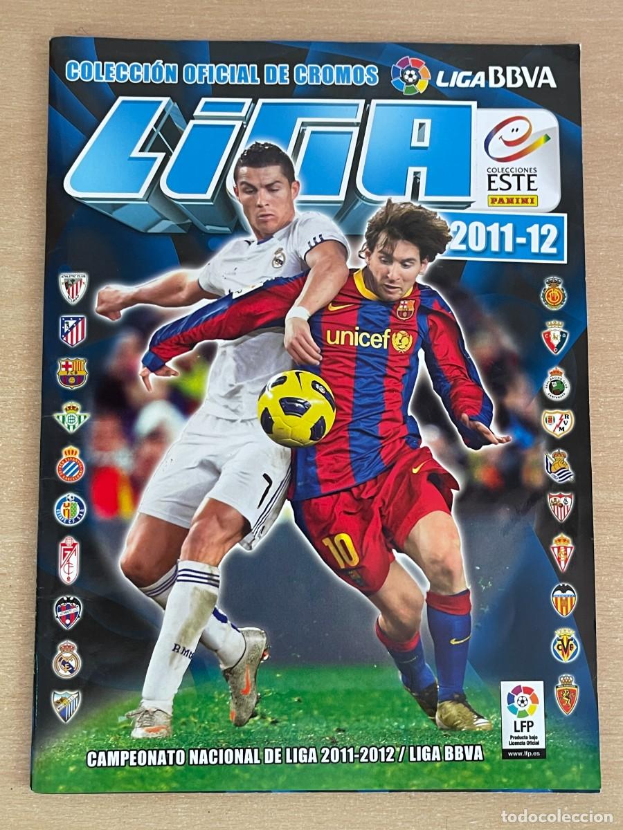 Coleccionismo deportivo: 6- Album Cromos incompleto FUTBOL LIGA 2011-12 ESTE Panini 1&ordf; Divisi&oacute;n LFP Cromo Messi Ronaldo Villa