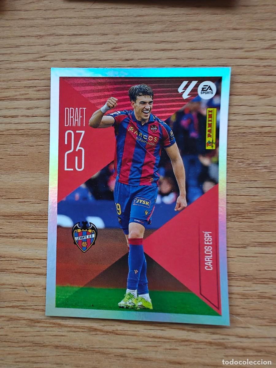 Coleccionismo deportivo: Carlos Esp&iacute; 4 Liga Este 25 26 Levante Real Madrid UD Draft 23 Sticker 2025 2026
