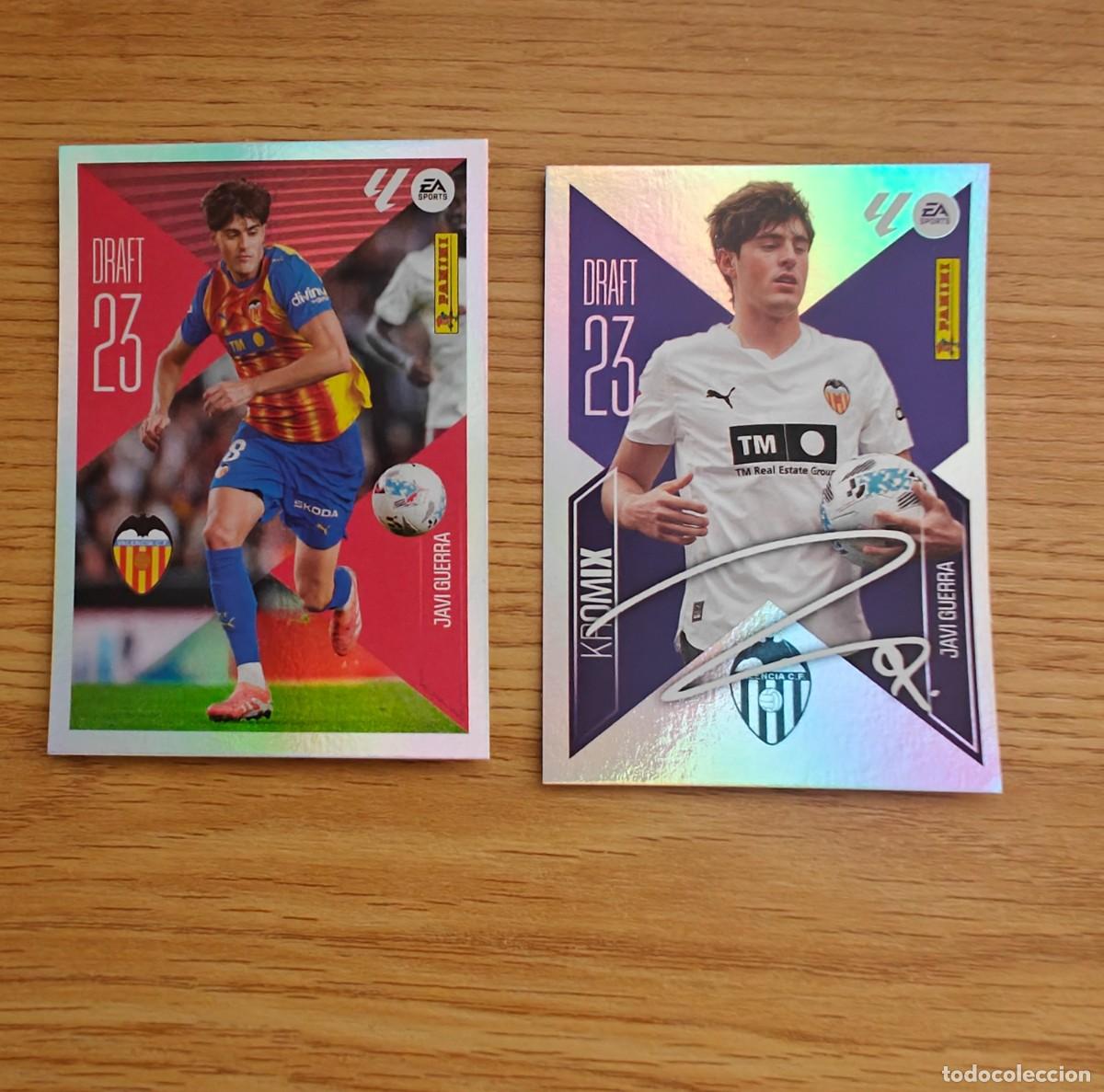 Coleccionismo deportivo: Lote Javi Guerra K12 Liga Este 26 27 Valencia Draft 23 Kromix Sticker 2026 2027