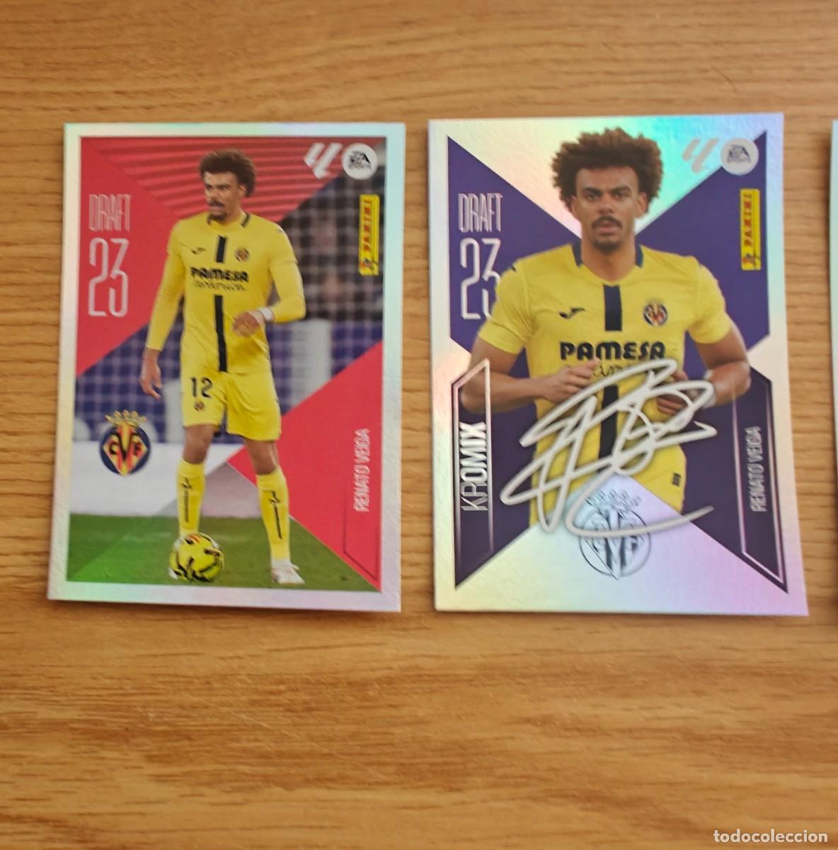 Coleccionismo deportivo: Lote Renato Veiga K20 Liga Este 26 27 Villarreal Draft 23 Kromix Sticker 2026 2027
