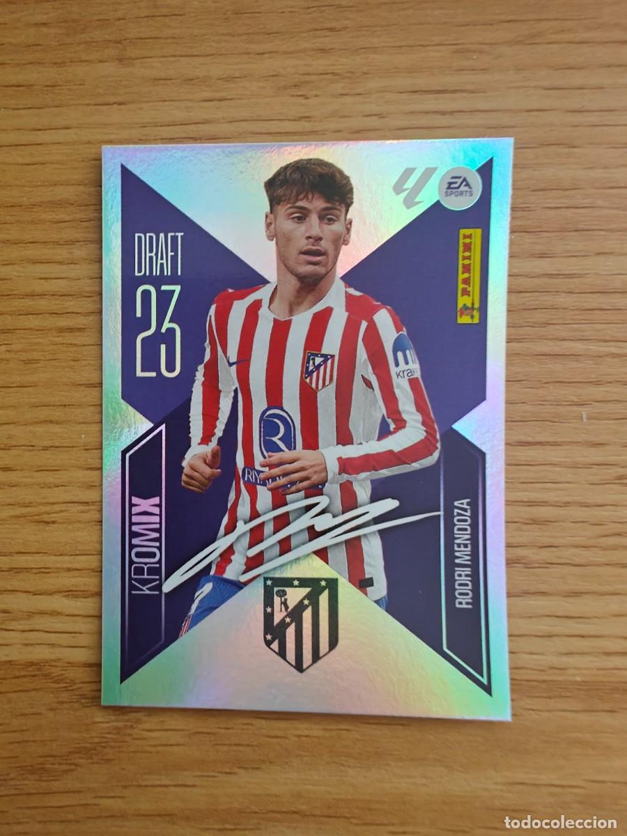 Coleccionismo deportivo: Rodri Mendoza K21 Liga Este 26 27 Atl&eacute;tico de Madrid Draft 23 Kromix Sticker 2026 2027