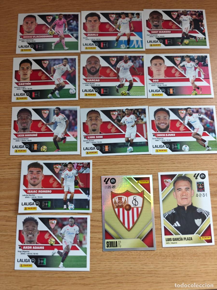 Coleccionismo deportivo: Lote 13 Cromos Liga Este 26 27 Sevilla FC 2026 2027