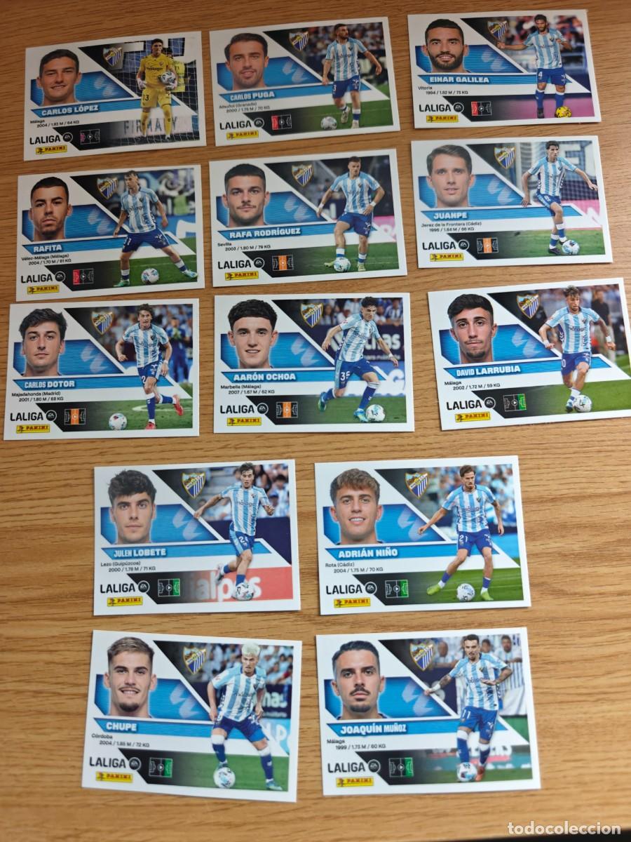 Coleccionismo deportivo: Lote 13 Cromos Liga Este 26 27 M&aacute;laga CF 2026 2027