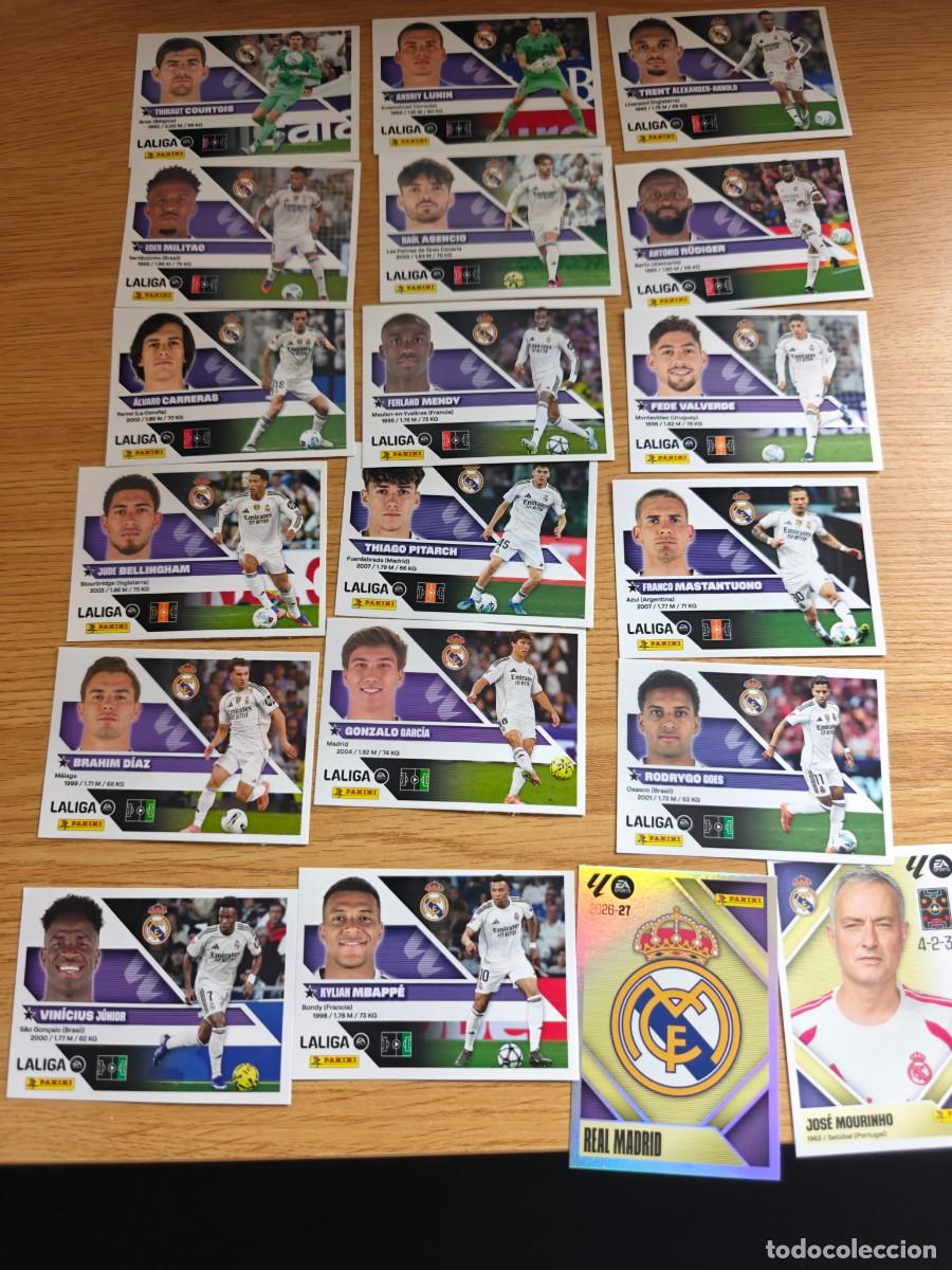 Coleccionismo deportivo: Lote 19 Cromos Liga Este 26 27 Real Madrid 2026 2027