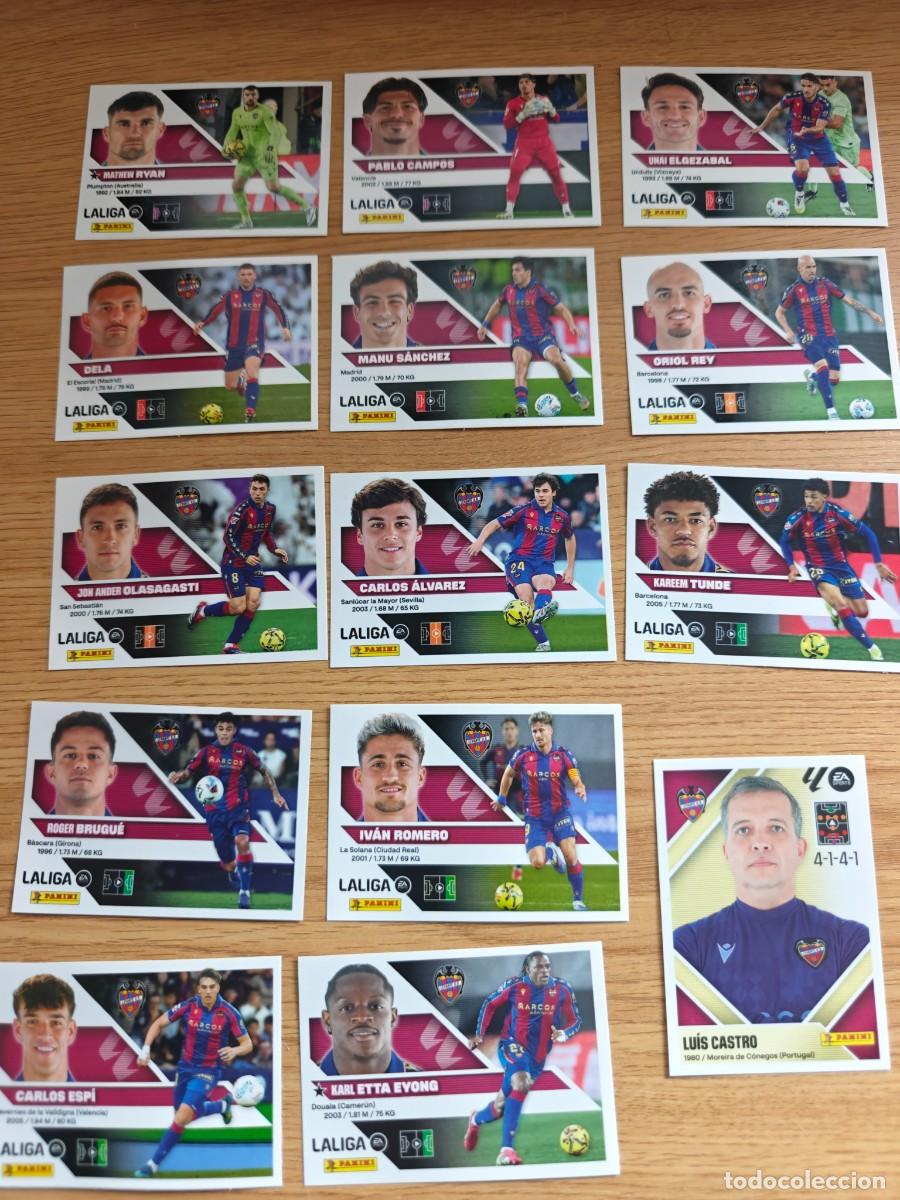 Coleccionismo deportivo: Lote 14 Cromos Liga Este 26 27 Levante UD 2026 2027