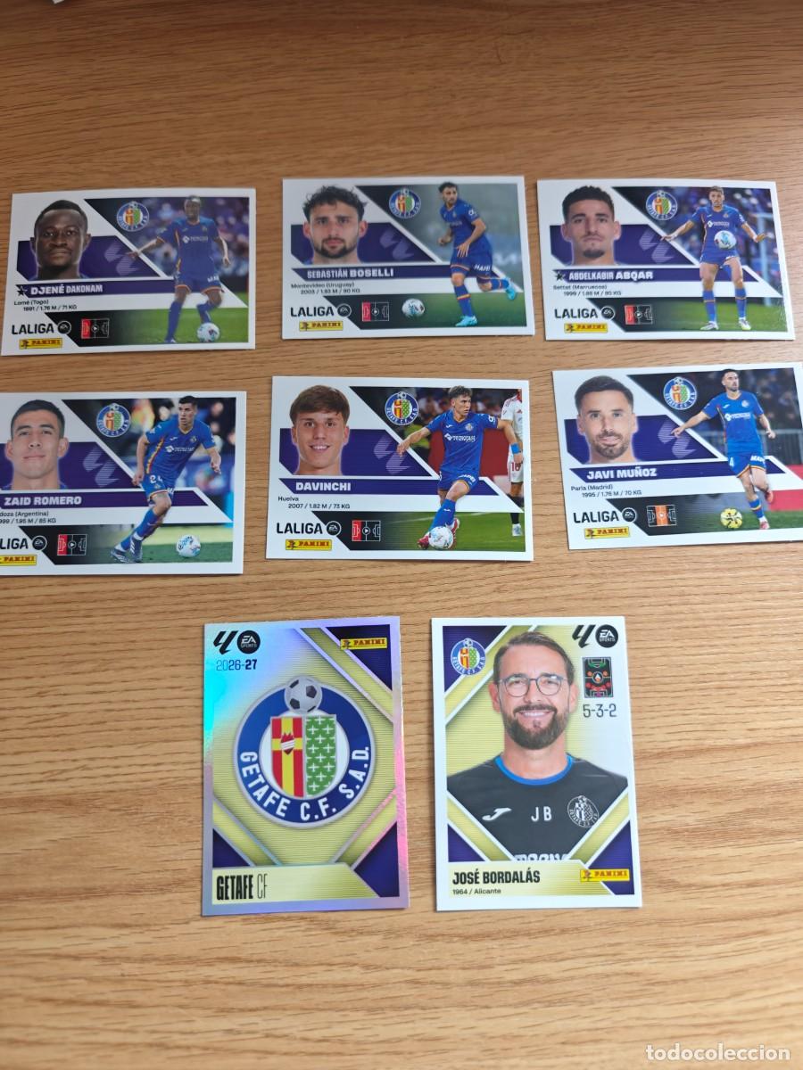 Coleccionismo deportivo: Lote 8 Cromos Liga Este 26 27 Getafe CF 2026 2027