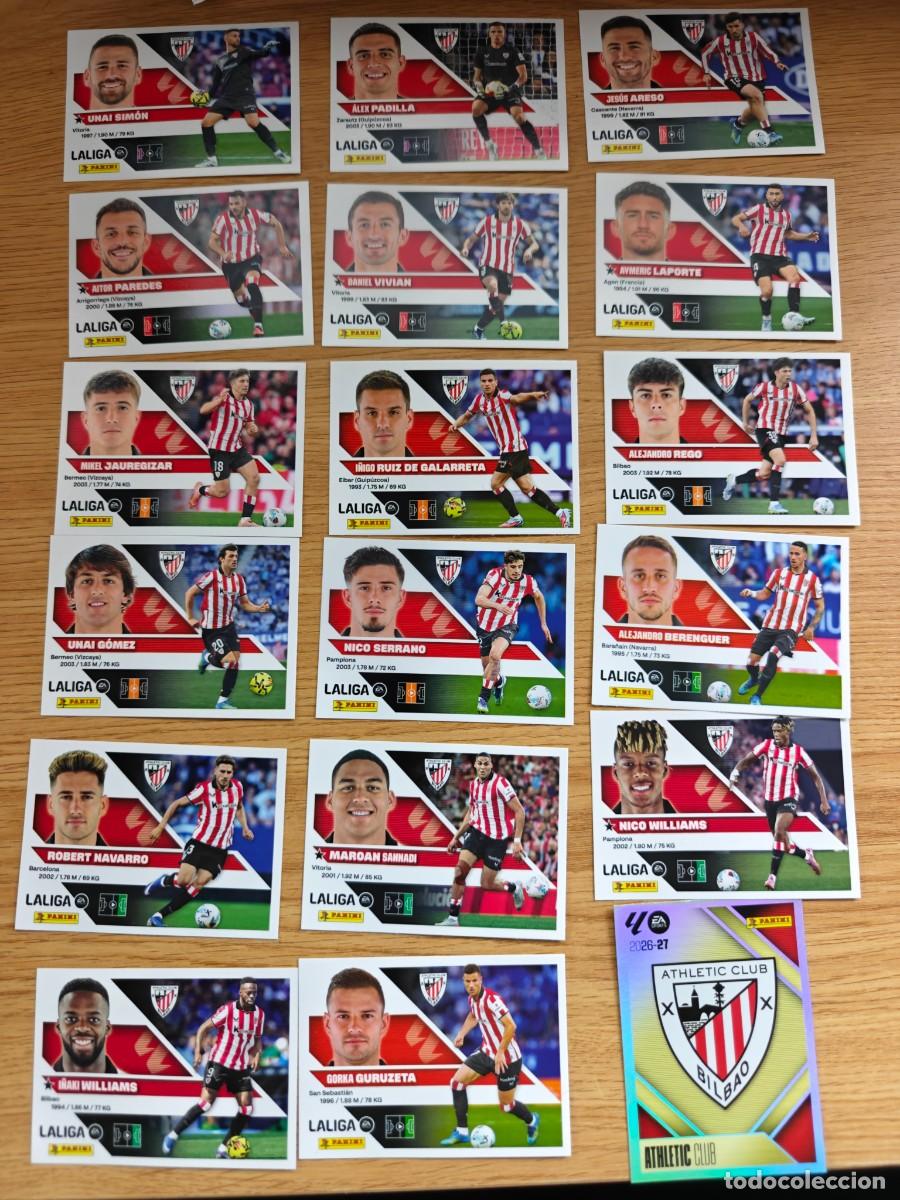 Coleccionismo deportivo: Lote 18 Cromos Liga Este 26 27 Athletic Club 2026 2027