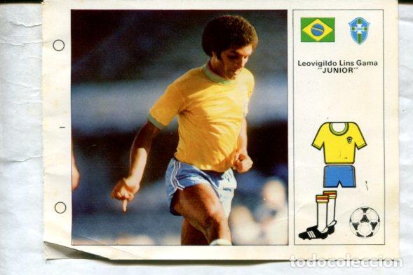 Coleccionismo deportivo: Estrellas del Mundial 82 numero 033: Leovigildo Lins Gama Junior&rdquo; de Brasil&rdquo; - Varios