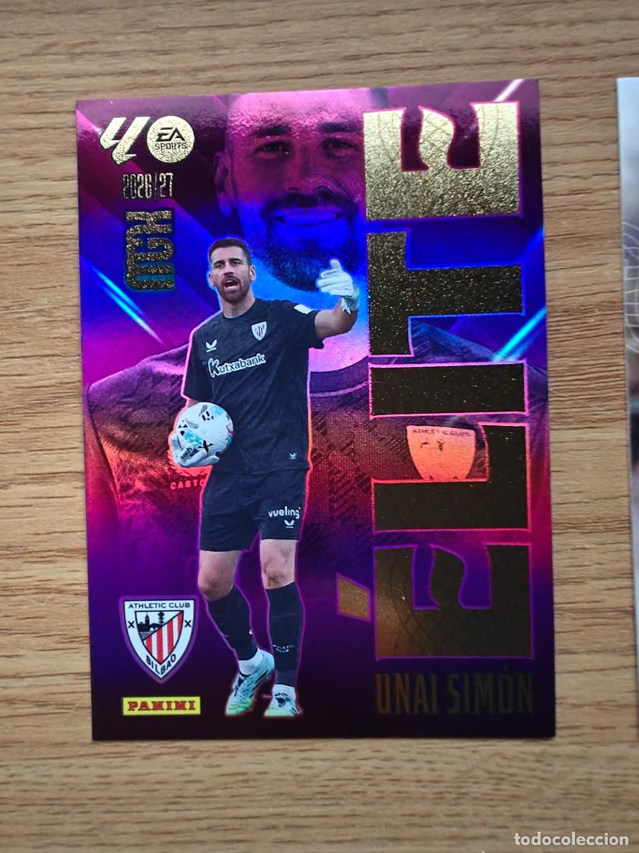 Coleccionismo deportivo: Unai Sim&oacute;n 17 &Eacute;lite Panini Megacracks 2026 2027 Athletic Club Bilbao 2026 2027