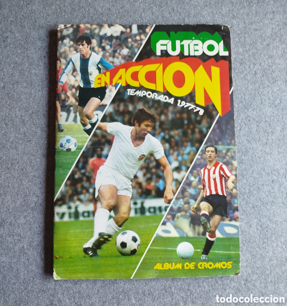 Coleccionismo deportivo: LEER DESCRIPCI&Oacute;N ALBUM FUTBOL CROMOS NO COMPLETO FUTBOL EN ACCI&Oacute;N 1977 1978 77 78 PACOSA 2