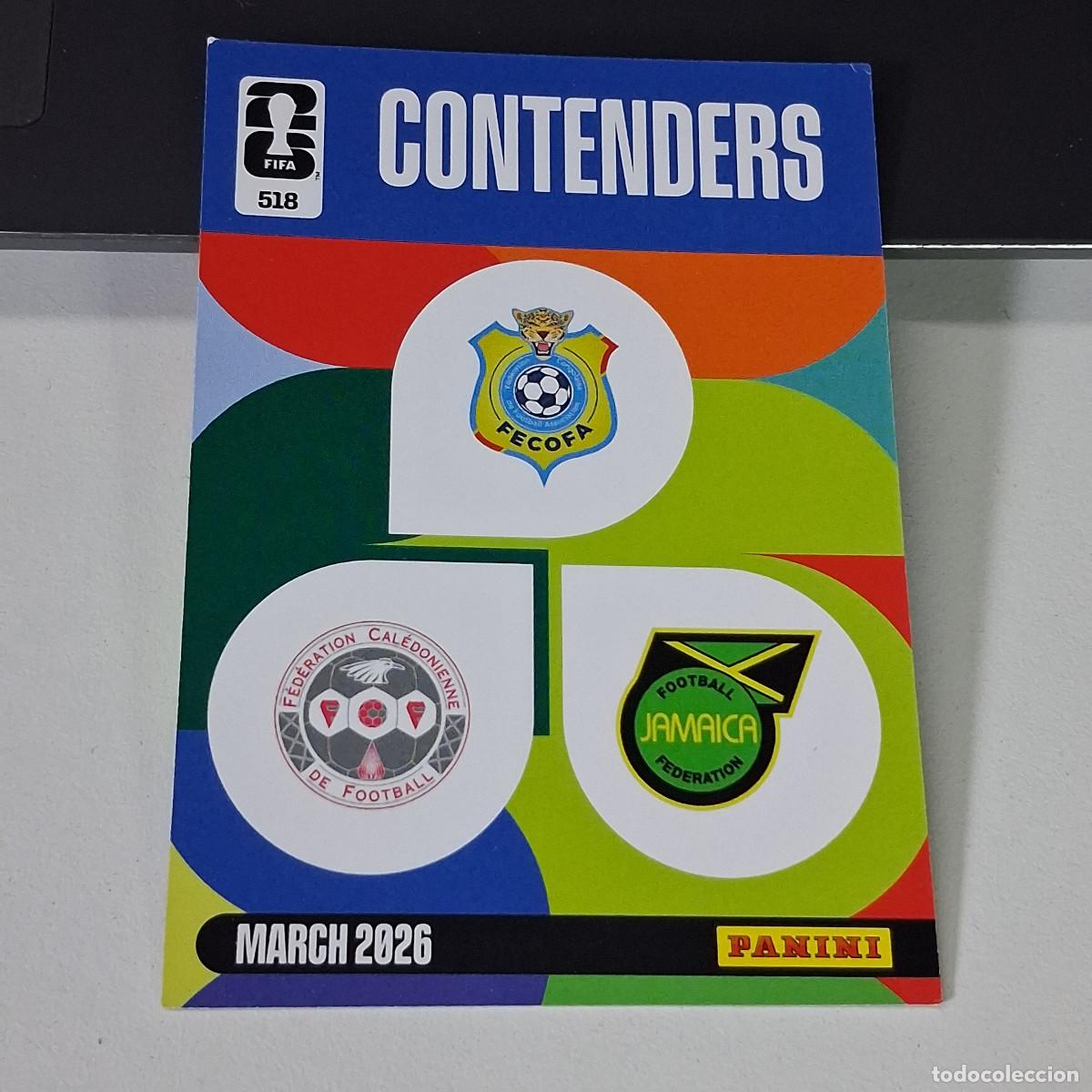 Coleccionismo deportivo: B55 518 NUEVA CALEDONIA JAMAICA CONGO CONTENDER PANINI ADRENALYN FIFA WORLD CUP 26 2026 CARD