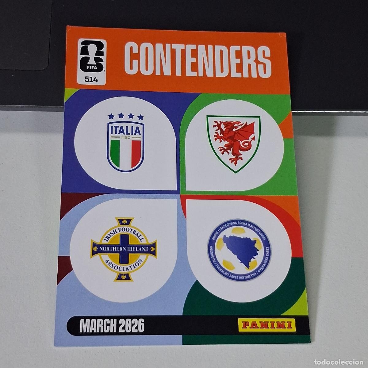 Coleccionismo deportivo: B55 514 CONTENDERS MARCH 2026 ITALIA BOSNIA CONTENDER PANINI ADRENALYN FIFA WORLD CUP 26 2026 CARD