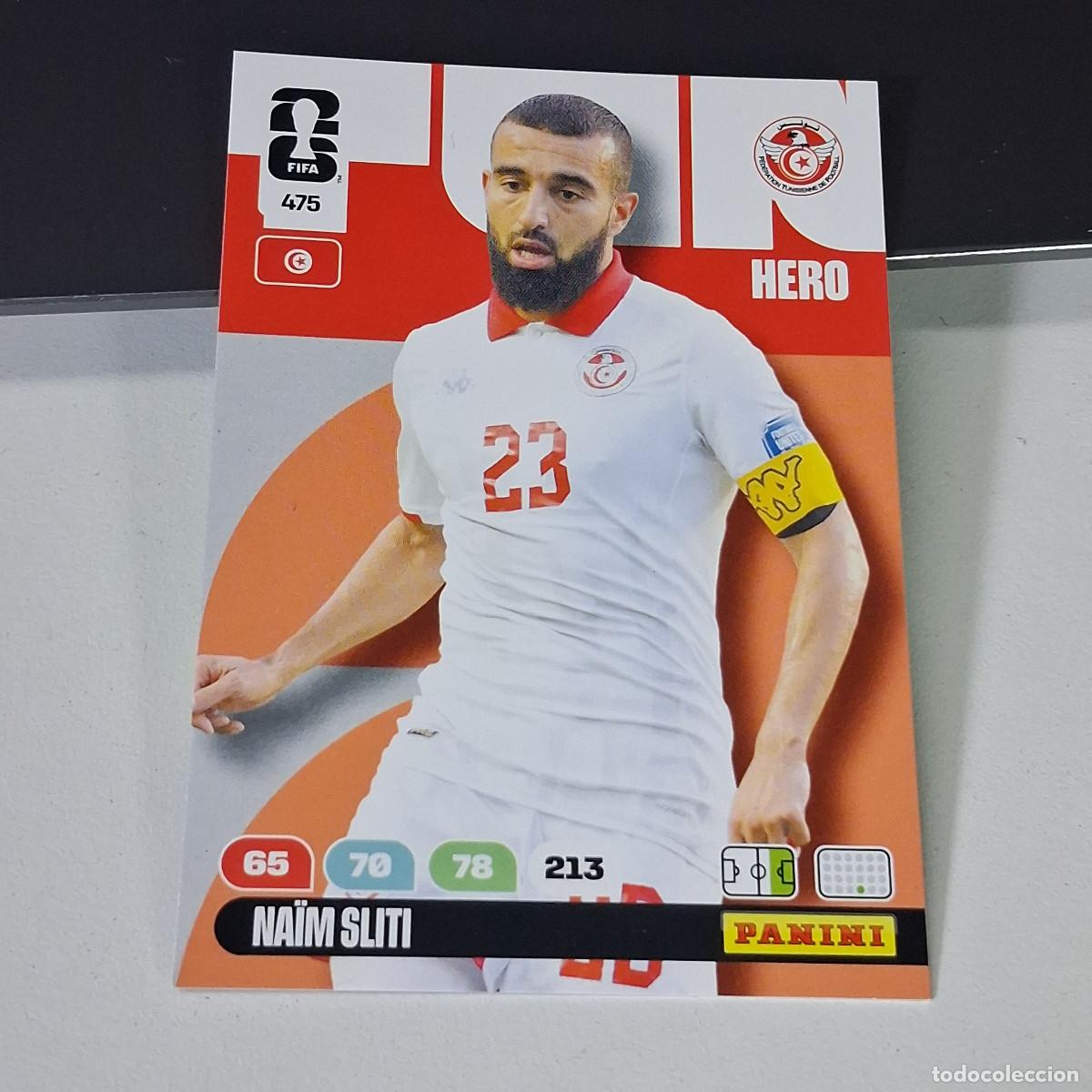 Coleccionismo deportivo: B55 475 NA&Iuml;M SLITI T&Uacute;NEZ TUNISIA HERO PANINI ADRENALYN FIFA WORLD CUP 26 2026 CARD
