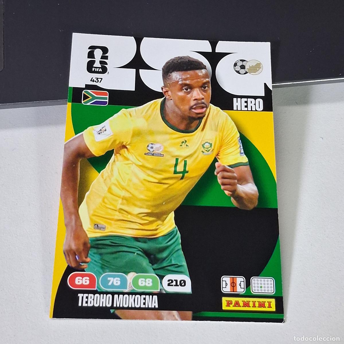Coleccionismo deportivo: B55 437 TEBOHO MOKOENA SUDAFRICA SOUTH AFRIKA HERO PANINI ADRENALYN FIFA WORLD CUP 26 2026 CARD
