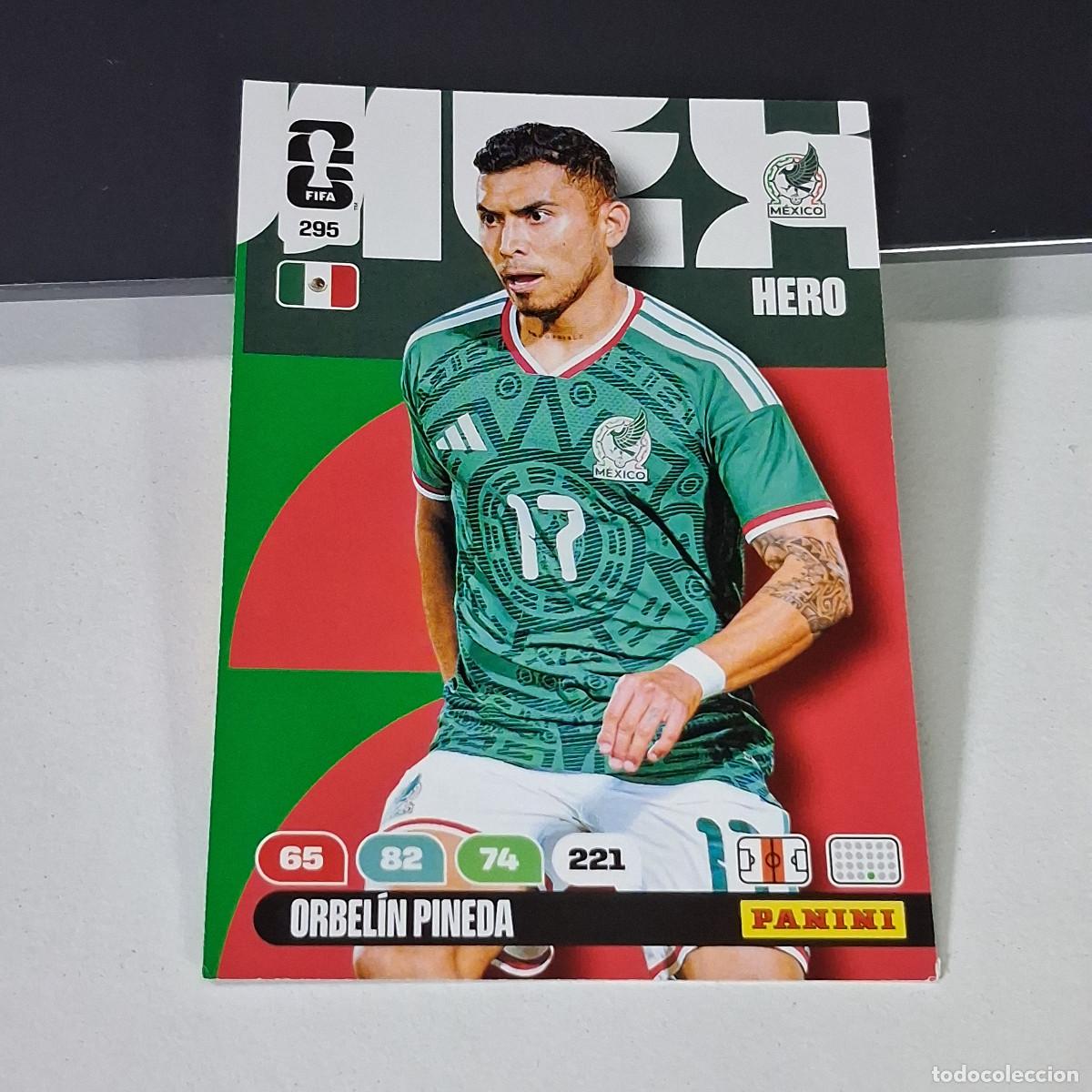 Coleccionismo deportivo: B55 295 ORBEL&Iacute;N PINEDA M&Eacute;XICO HERO PANINI ADRENALYN FIFA WORLD CUP 26 2026 CARD
