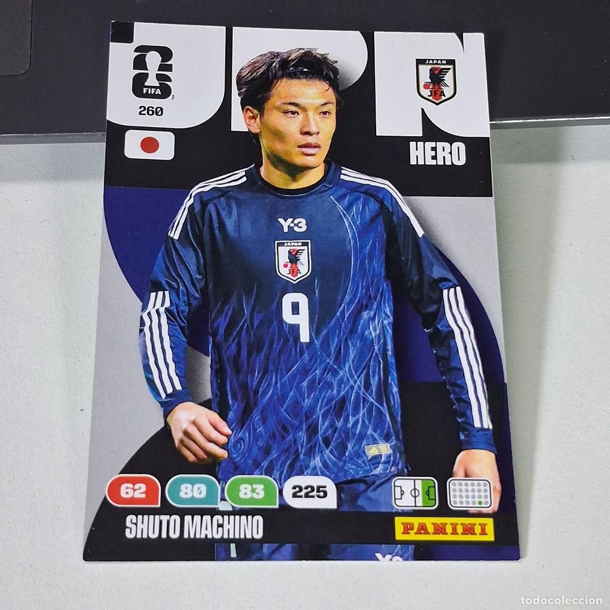 Coleccionismo deportivo: B55 260 SHUTO MACHINO JAP&Oacute;N JAPAN HERO PANINI ADRENALYN FIFA WORLD CUP 26 2026 CARD