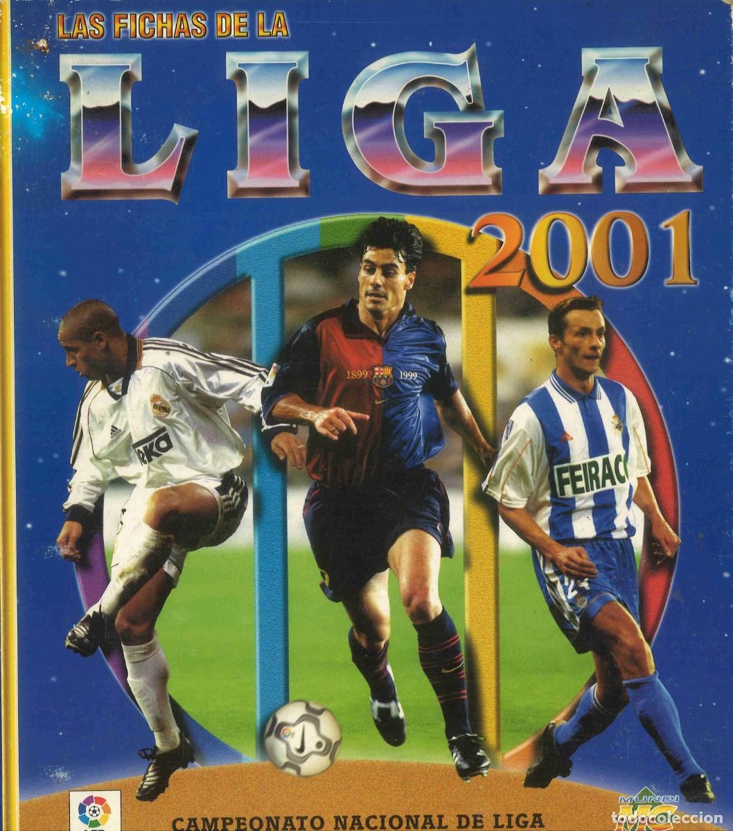 Coleccionismo deportivo: Album Las fichas de la Liga 2001 y 331 cromos en su interior