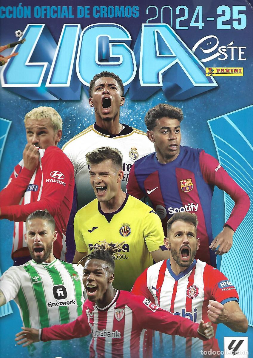 Coleccionismo deportivo: ALBUM DE LA LIGA ESTE 2024-25 CON MAS DE 75 CROMOS BUEN ESTADO
