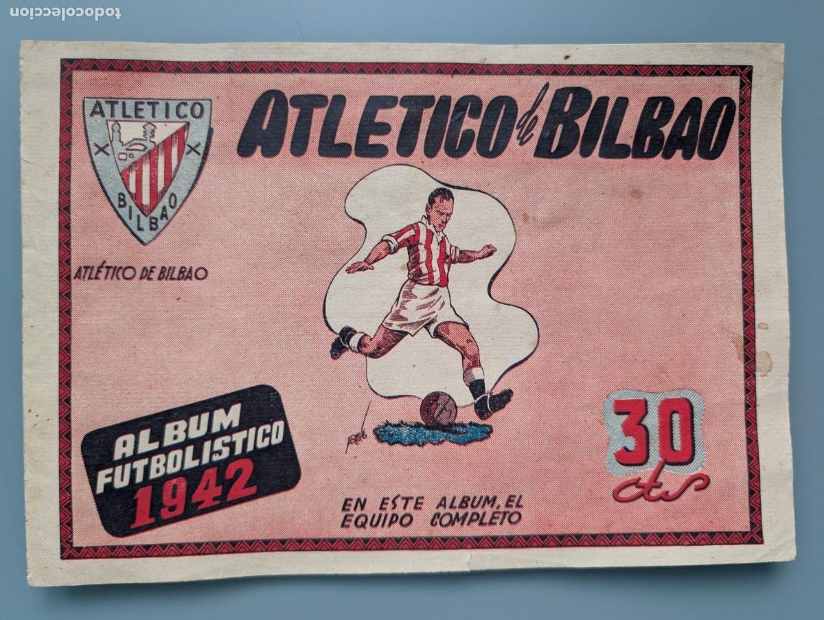 Collezionismo sportivo: MUY DIFICIL ALBUM FUTBOLISTICO VACIO ATHLETIC CLUB BILBAO FUTBOL LIGA 1942 VIZCAYA ATLETICO MBCONSER