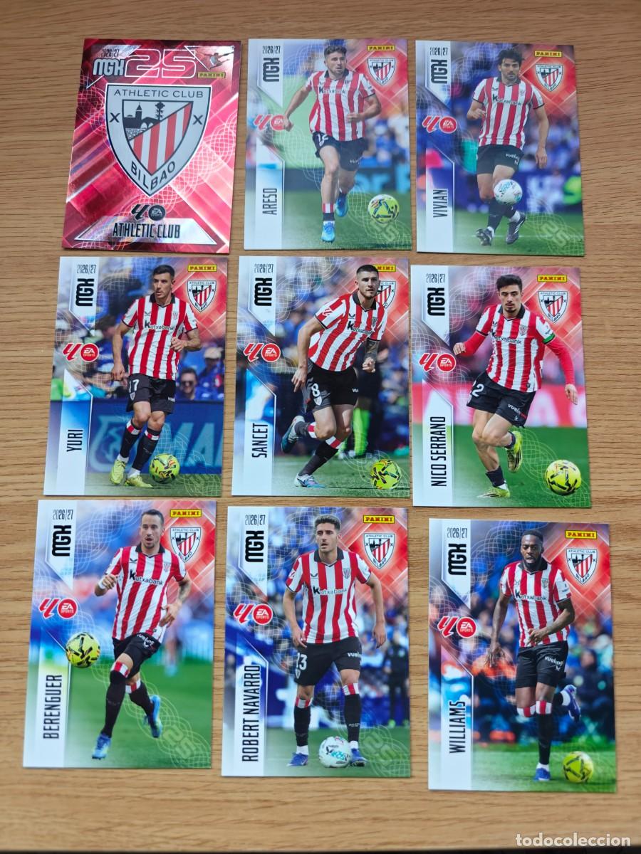 Coleccionismo deportivo: Lote 9 Cromos Megacracks 26 27 Athletic Club Bilbao 2026 2027