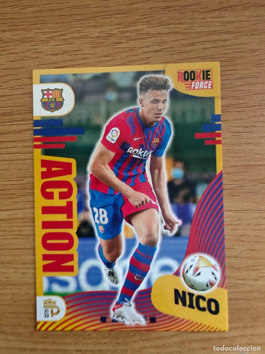 Coleccionismo deportivo: Nico 107 Podium 20 21 Rookie Force Action Insert 25 FC Barcelona 2020 2021