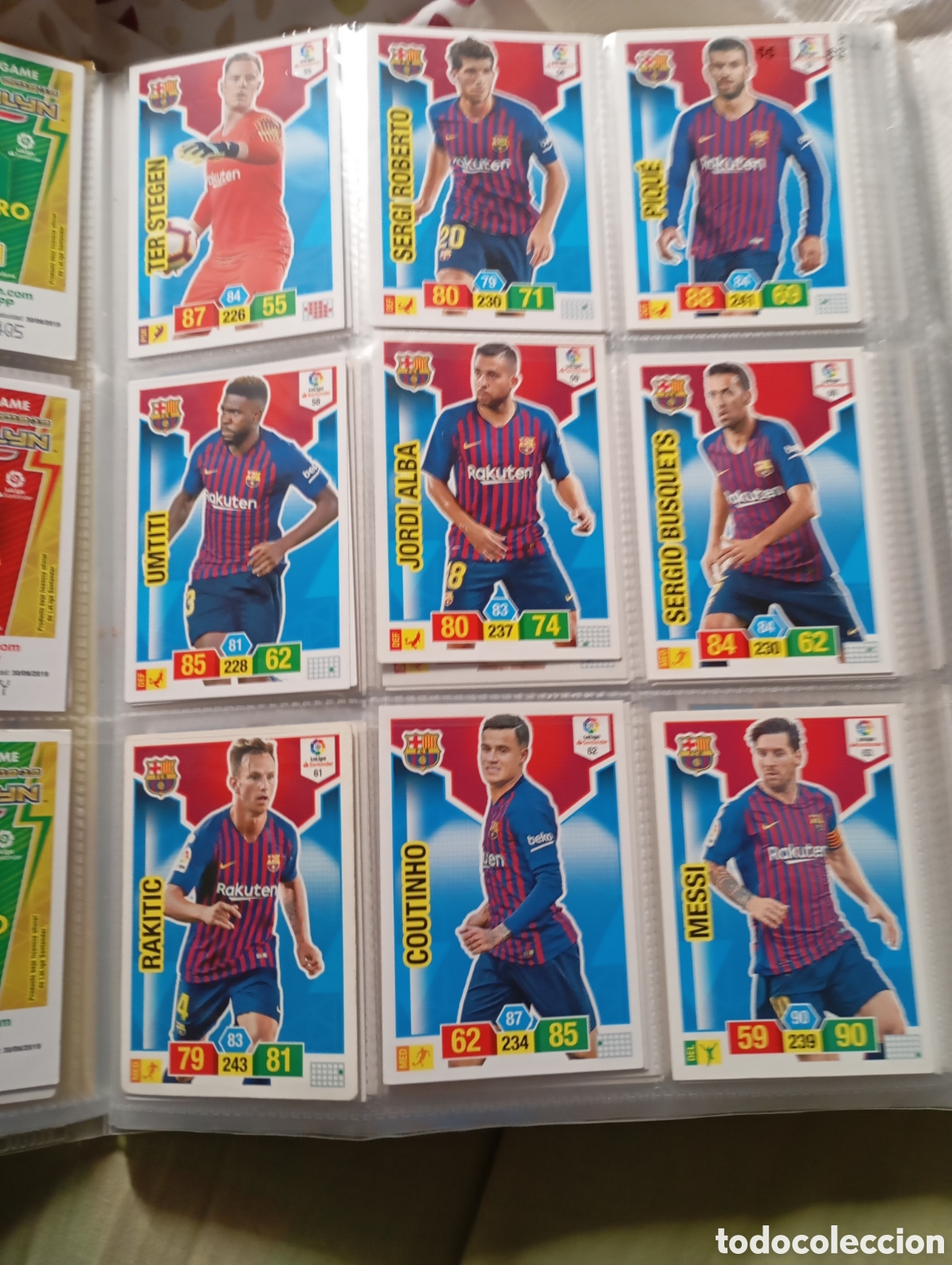 Coleccionismo deportivo: Album Adrenalyn 18 19 con 575 cromos incluye 3 Messi