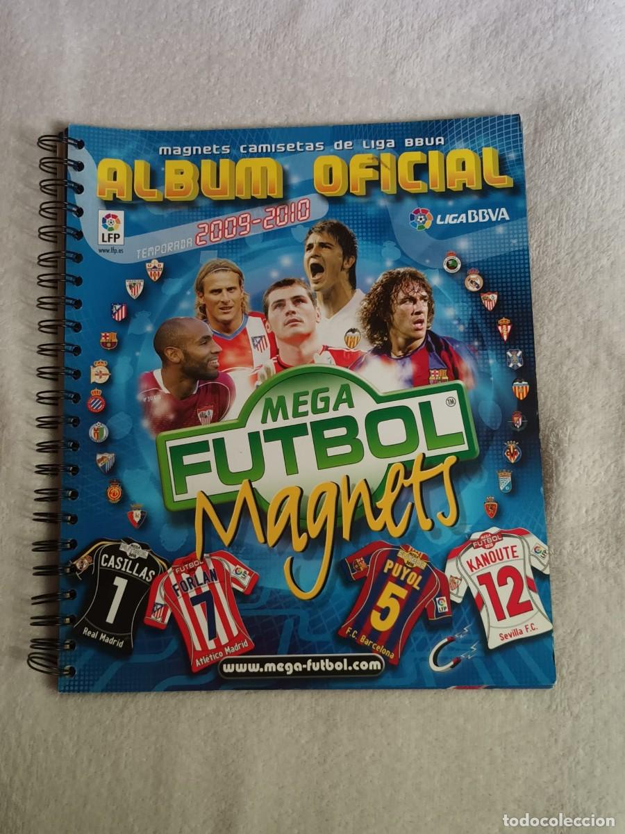 Coleccionismo deportivo: ALBUM OFICIAL 2009-2010 MEGA FUTBOL MAGNETS - VACIO - MAGNETS CAMISETAS DE LIGA BBVA