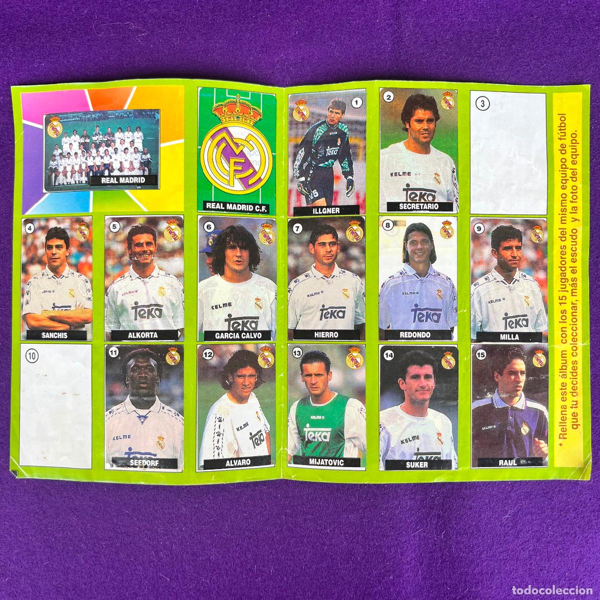 Coleccionismo deportivo: ALBUM DE FUTBOL. ALBUM DEL CHICLE LA LIGA DE LAS ESTRELLAS 96 97. REAL MADRID.